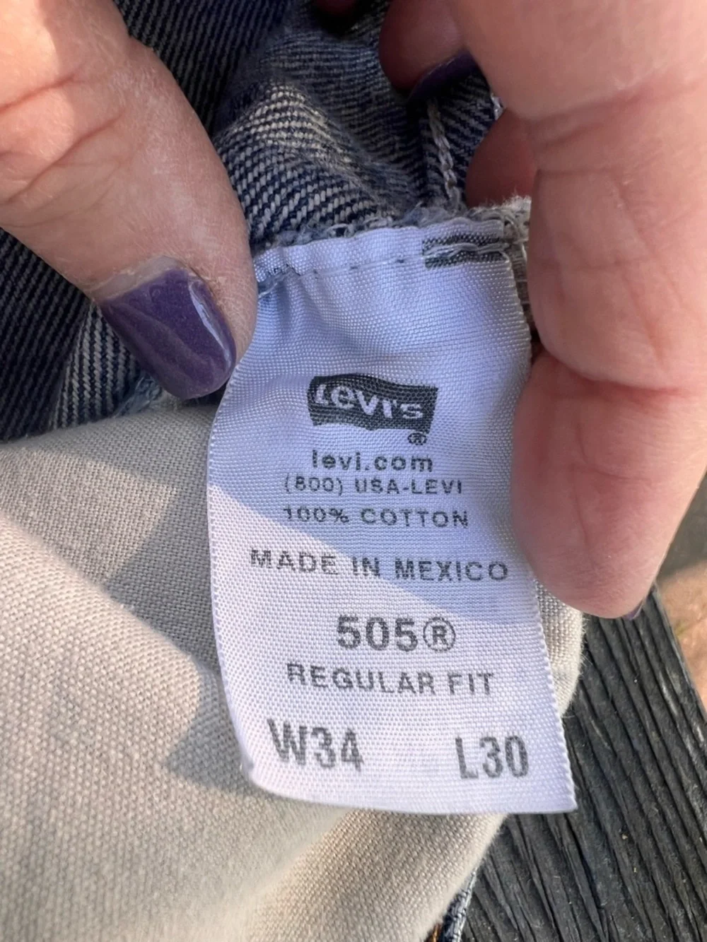Levi's  505 Men's Blue Denim Jeans - Classic Straight Fit